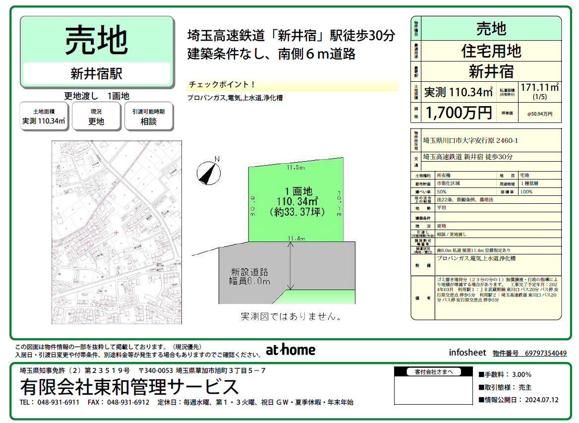 安行原物件情報